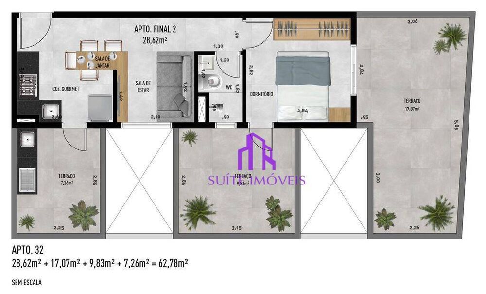 Apartamento, 2 quartos, 37 m² - Foto 20
