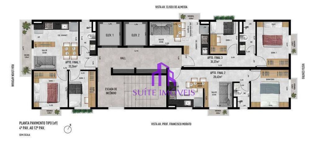 Apartamento, 2 quartos, 37 m² - Foto 15