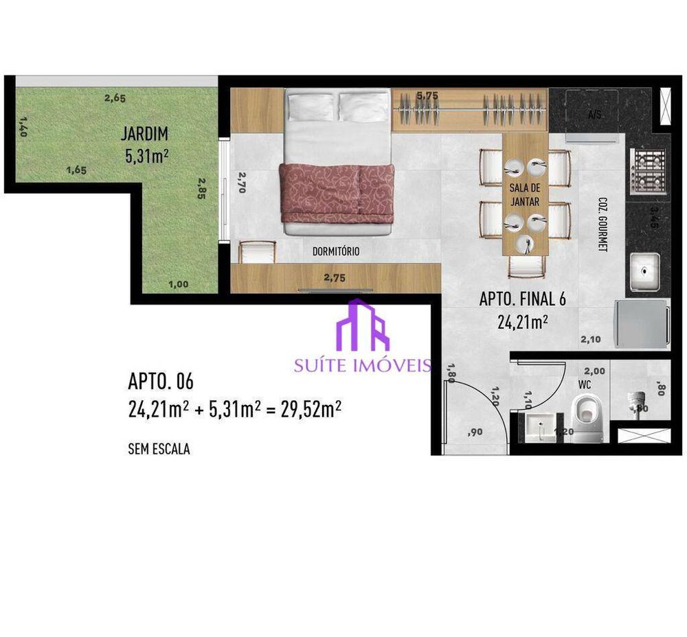 Apartamento, 2 quartos, 37 m² - Foto 25
