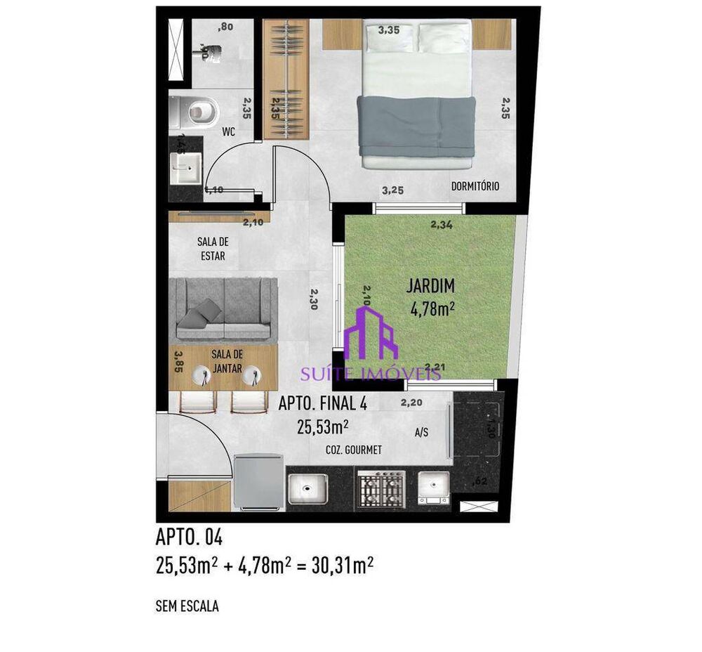 Apartamento, 2 quartos, 37 m² - Foto 24