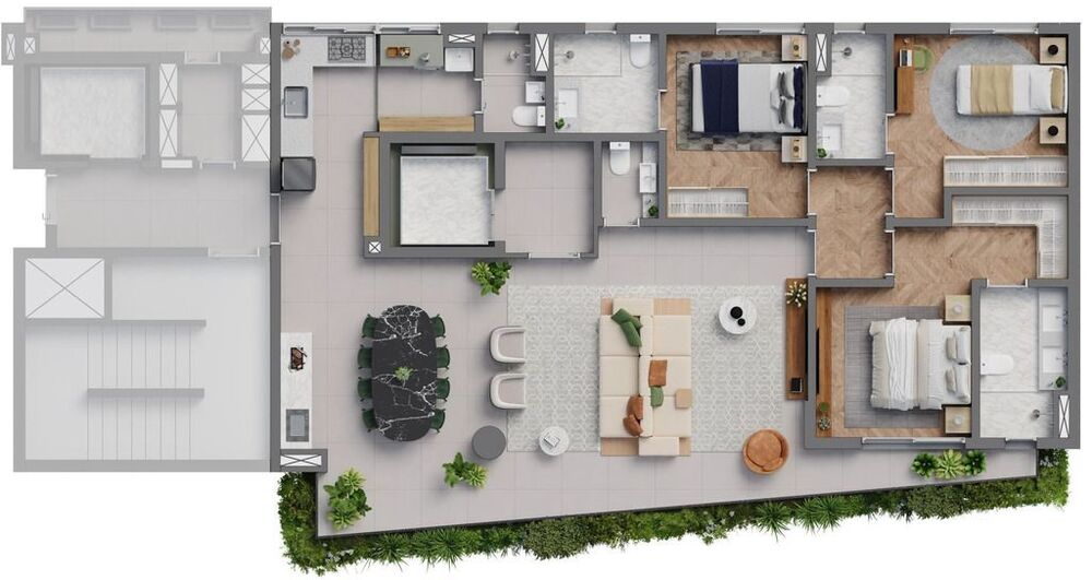 Apartamento, 3 quartos, 159 m² - Foto 1