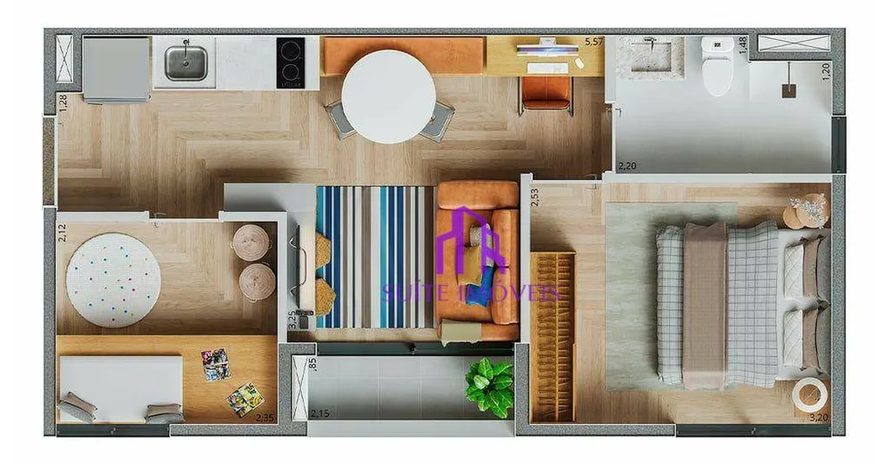Apartamento, 2 quartos, 60 m² - Foto 4