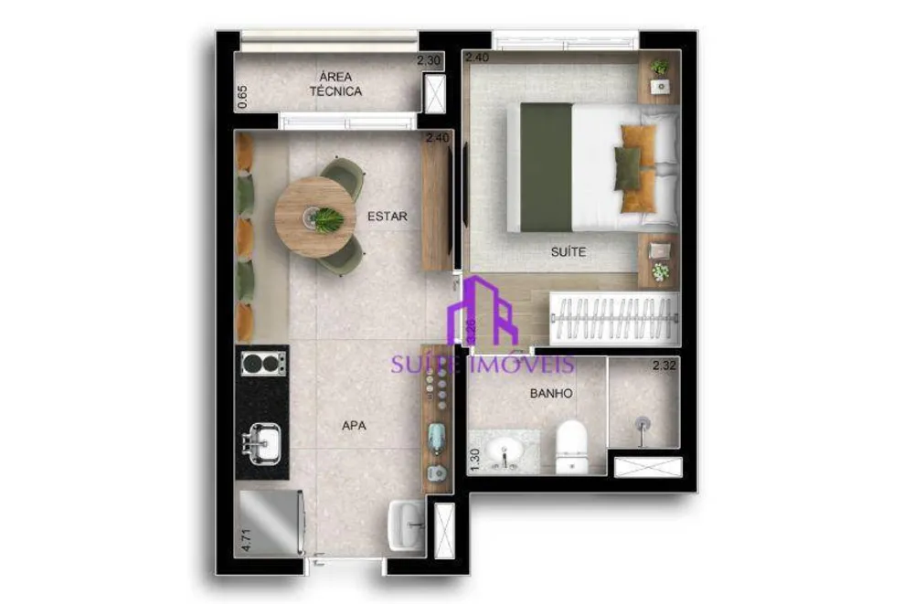 Apartamento, 2 quartos, 67 m² - Foto 4