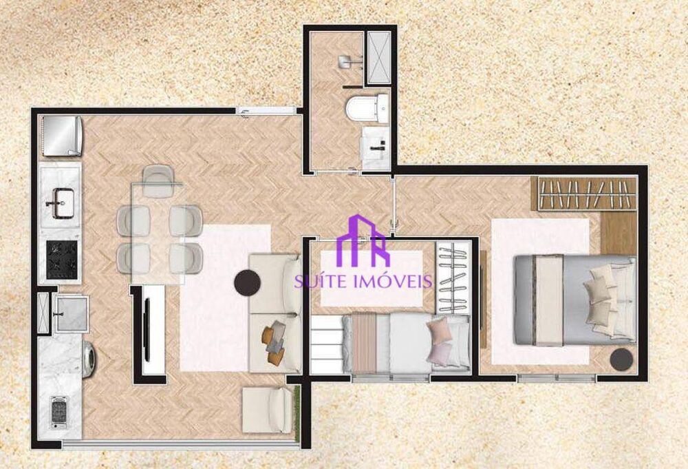 Apartamento, 3 quartos, 60 m² - Foto 2