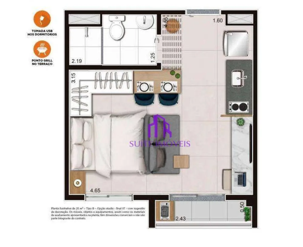 Apartamento, 2 quartos, 38 m² - Foto 4