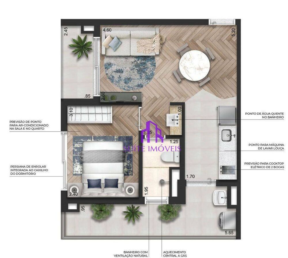 Apartamento, 1 quarto, 58 m² - Foto 17