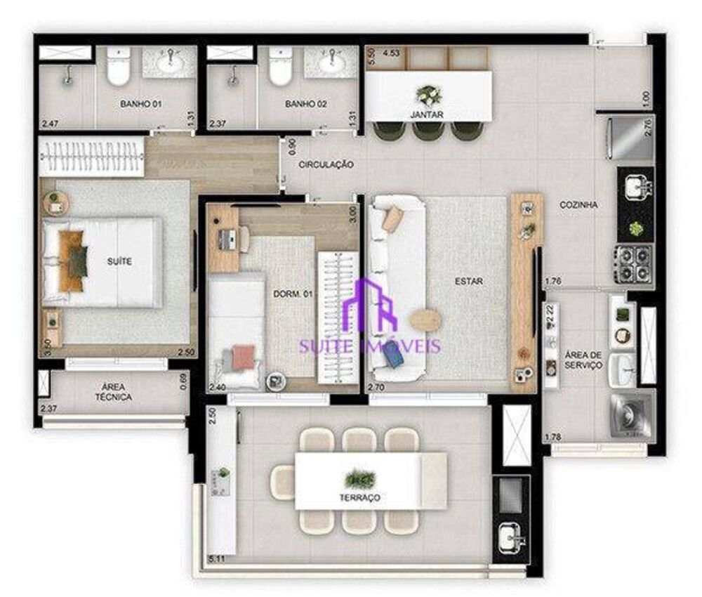 Apartamento, 3 quartos, 114 m² - Foto 5