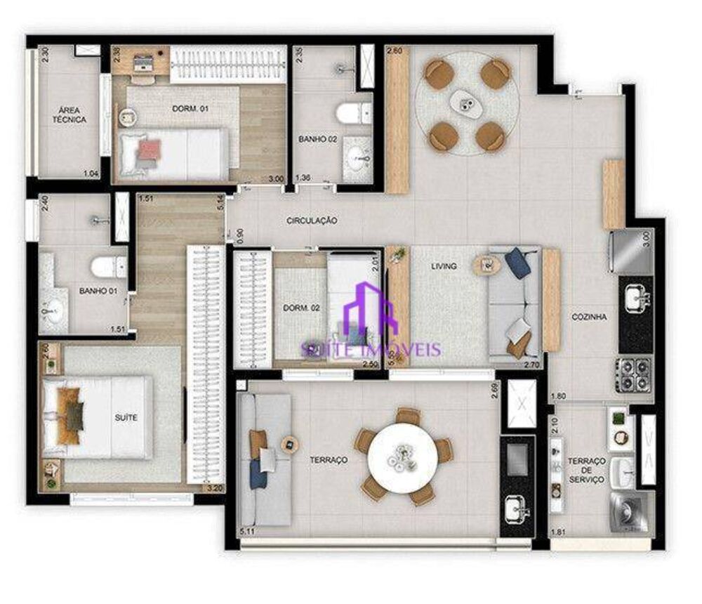 Apartamento, 3 quartos, 114 m² - Foto 8