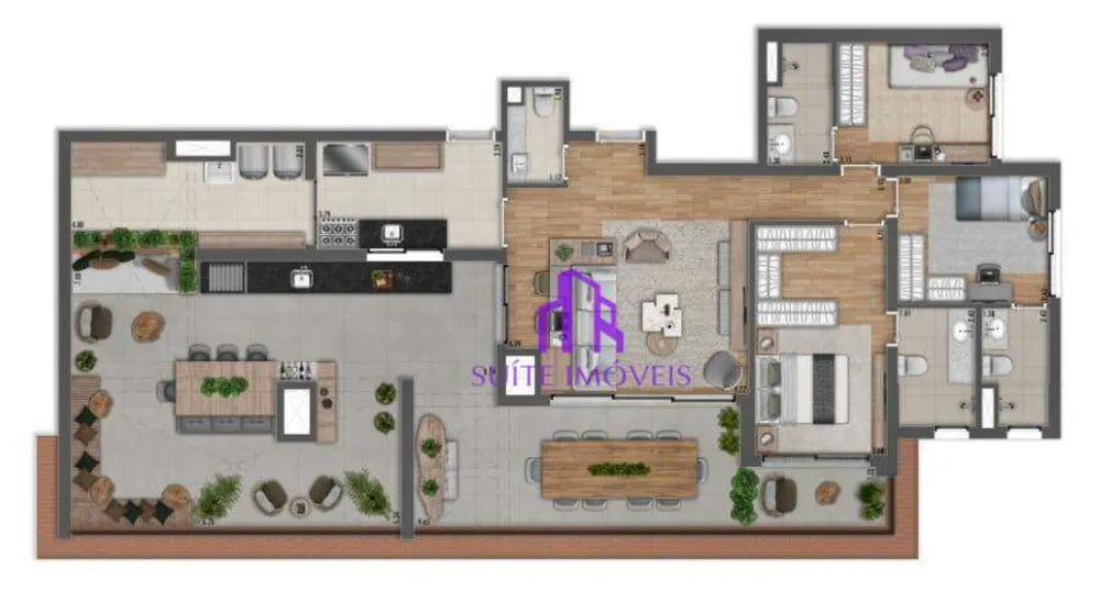 Apartamento, 3 quartos, 117 m² - Foto 1