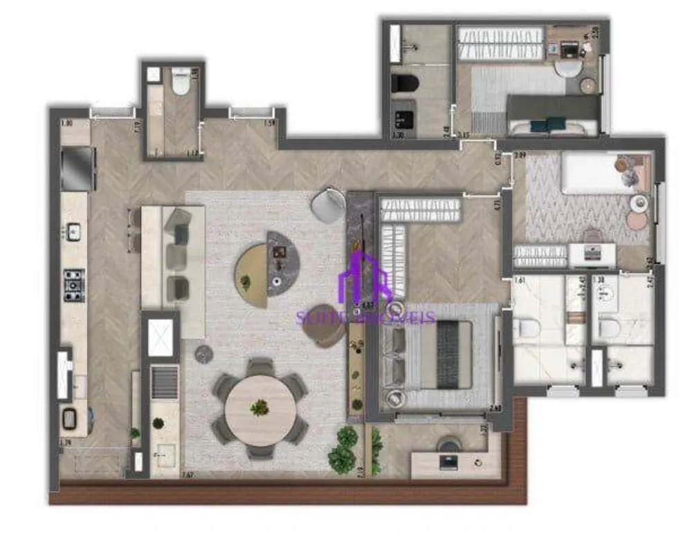 Apartamento, 3 quartos, 117 m² - Foto 2