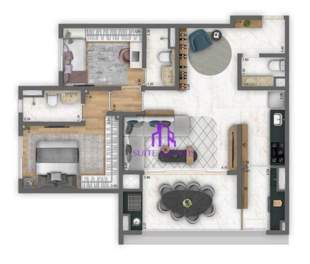 Apartamento, 2 quartos, 71 m² - Foto 24