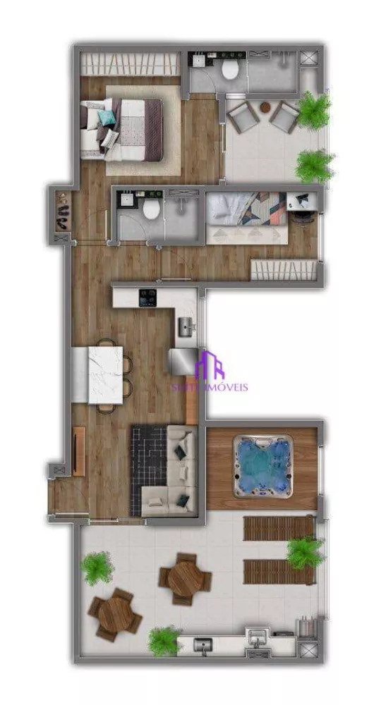 Apartamento à venda com 2 quartos, 44m² - Foto 6