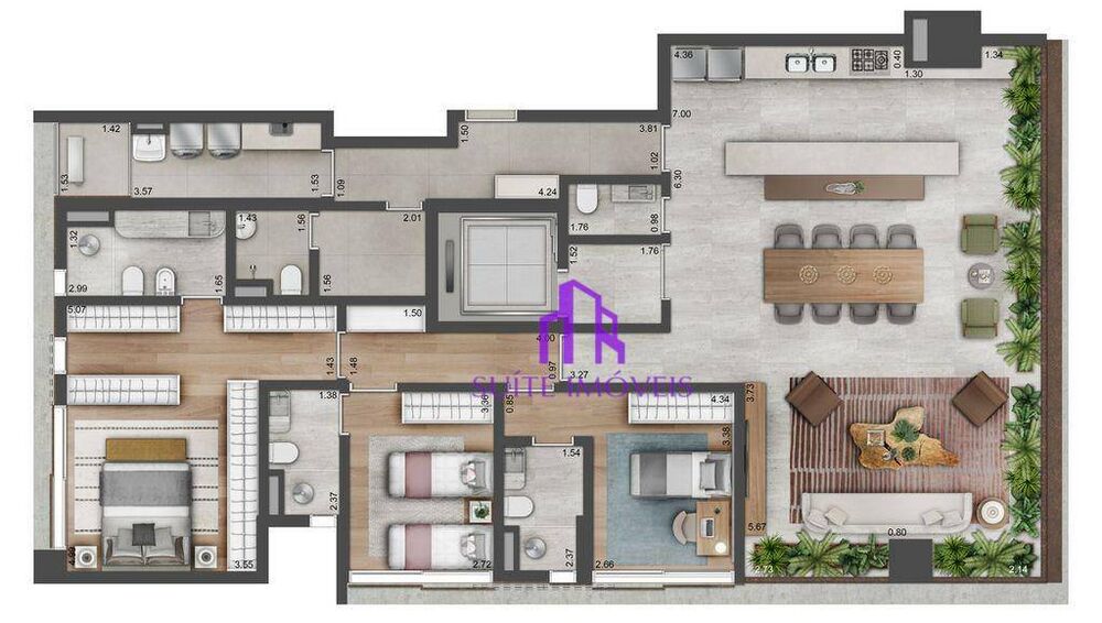 Apartamento, 3 quartos, 173 m² - Foto 12