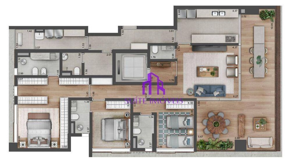 Apartamento, 3 quartos, 173 m² - Foto 6