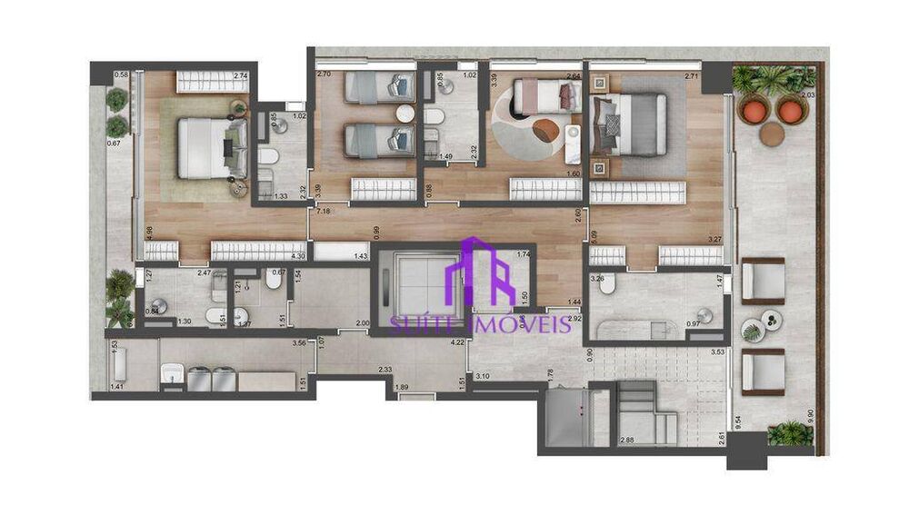 Apartamento, 3 quartos, 173 m² - Foto 7