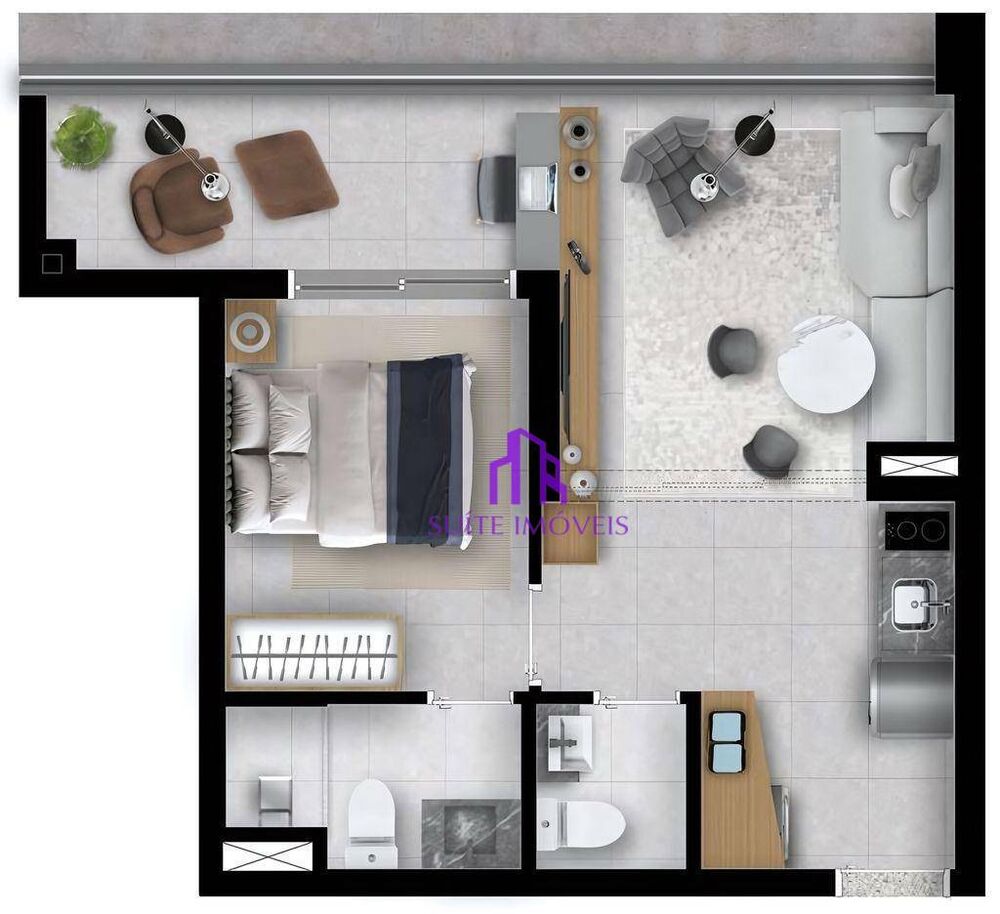 Apartamento, 1 quarto, 42 m² - Foto 12