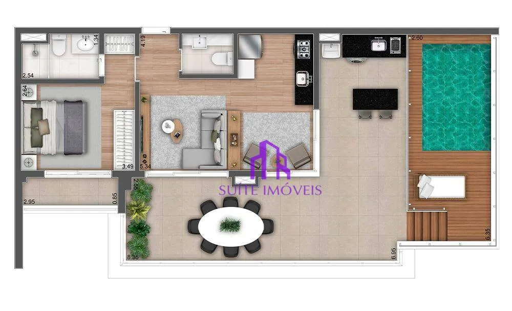 Apartamento, 2 quartos, 72 m² - Foto 2
