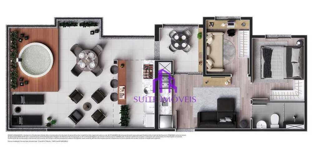 Apartamento, 2 quartos, 71 m² - Foto 2