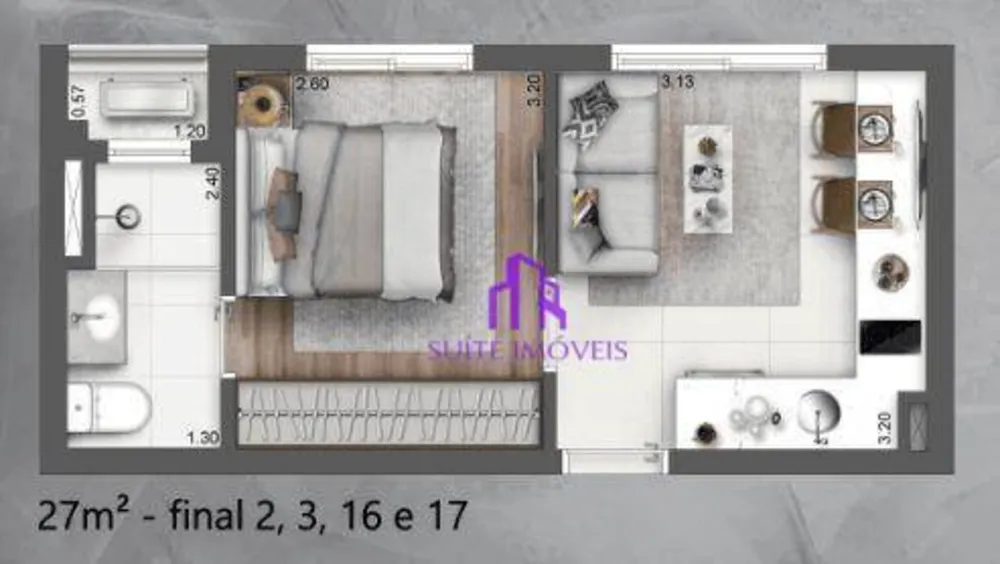 Apartamento, 2 quartos, 47 m² - Foto 2