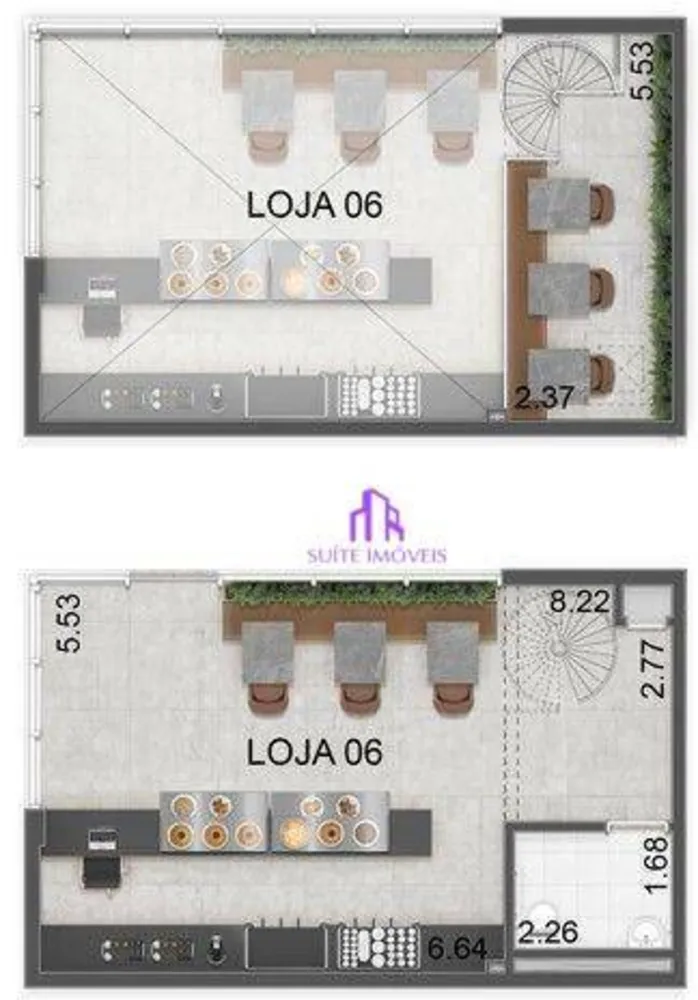 Loja-Salão, 497 m² - Foto 1