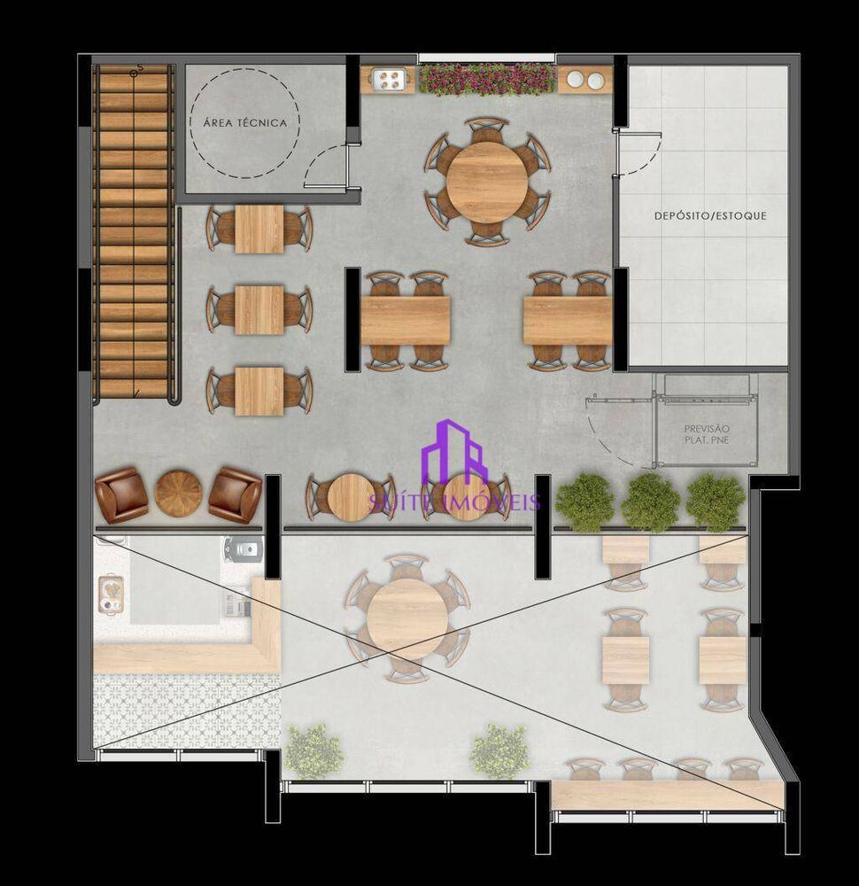 Loja-Salão, 149 m² - Foto 1