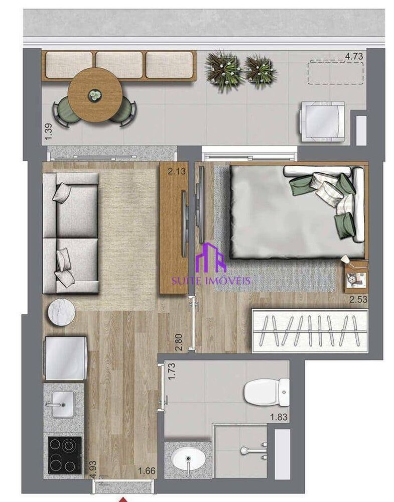 Apartamento, 2 quartos, 46 m² - Foto 5