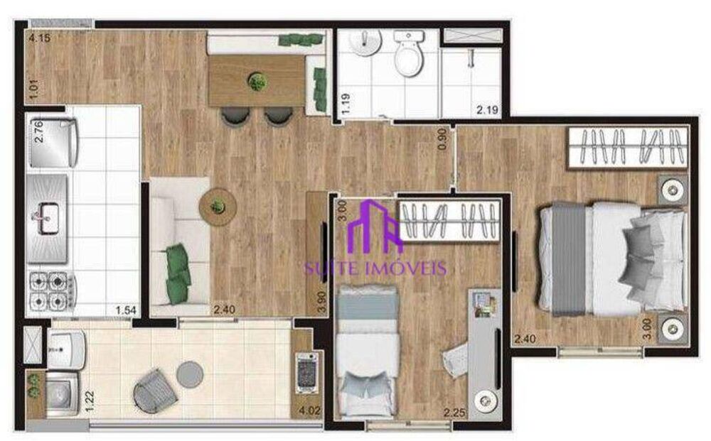 Apartamento, 2 quartos, 56 m² - Foto 16