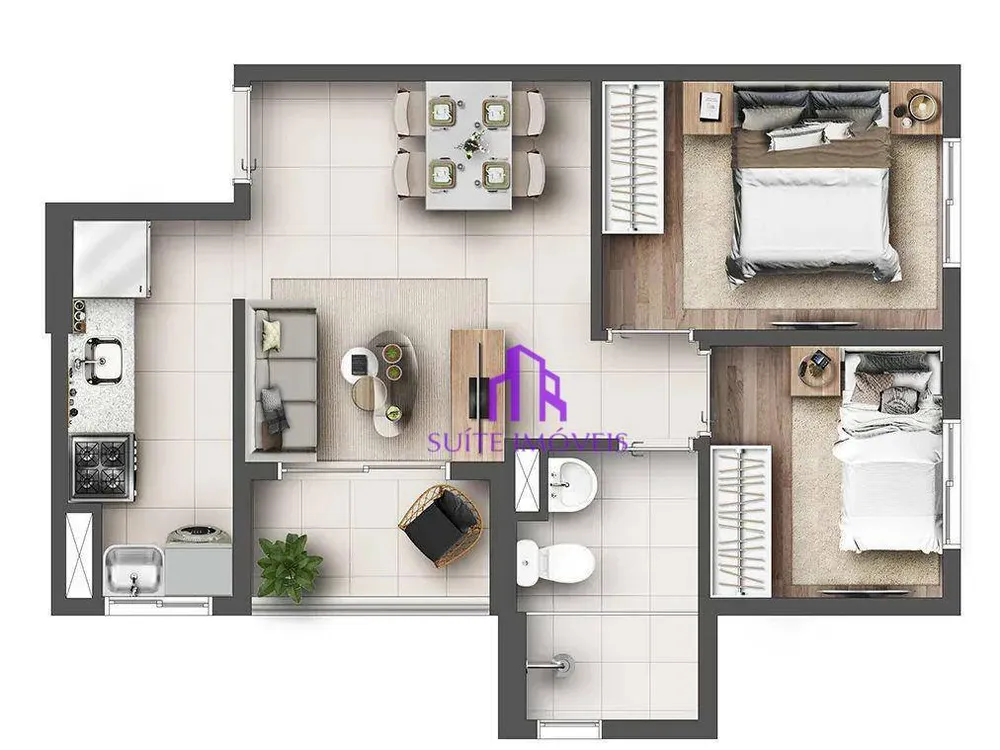 Apartamento, 2 quartos, 39 m² - Foto 4