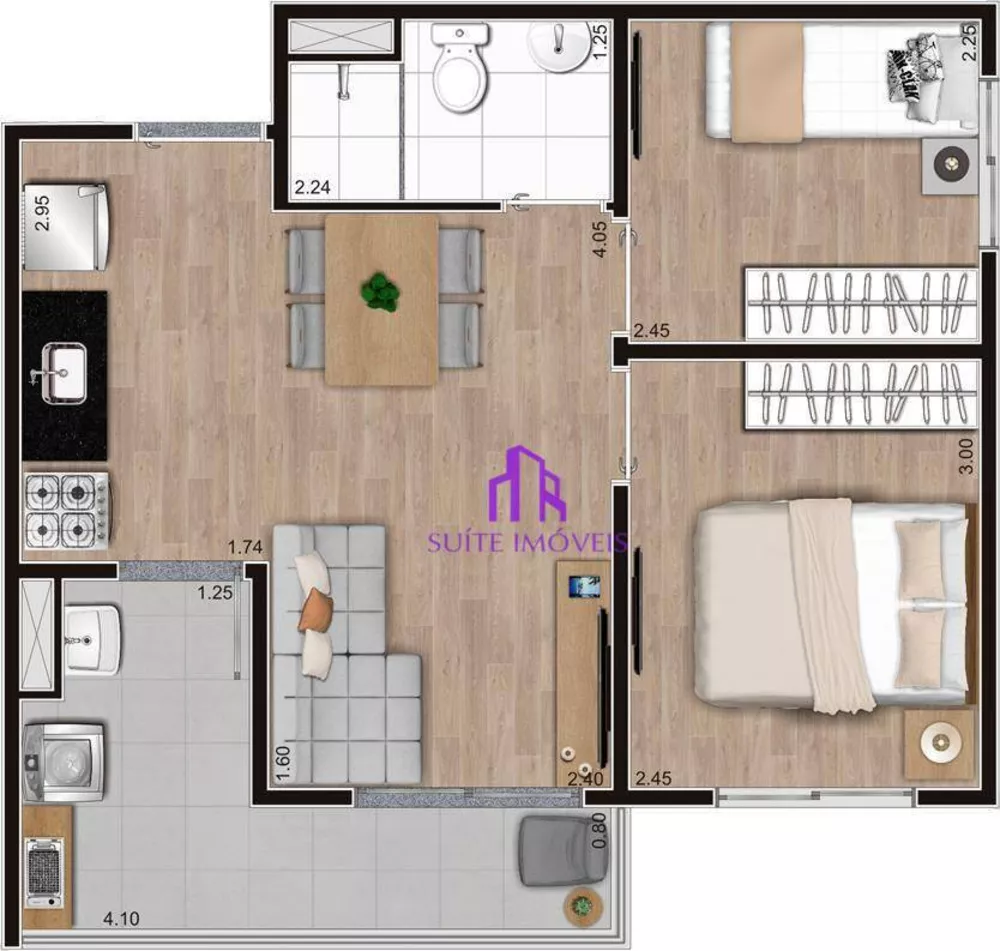 Apartamento, 2 quartos, 41 m² - Foto 9