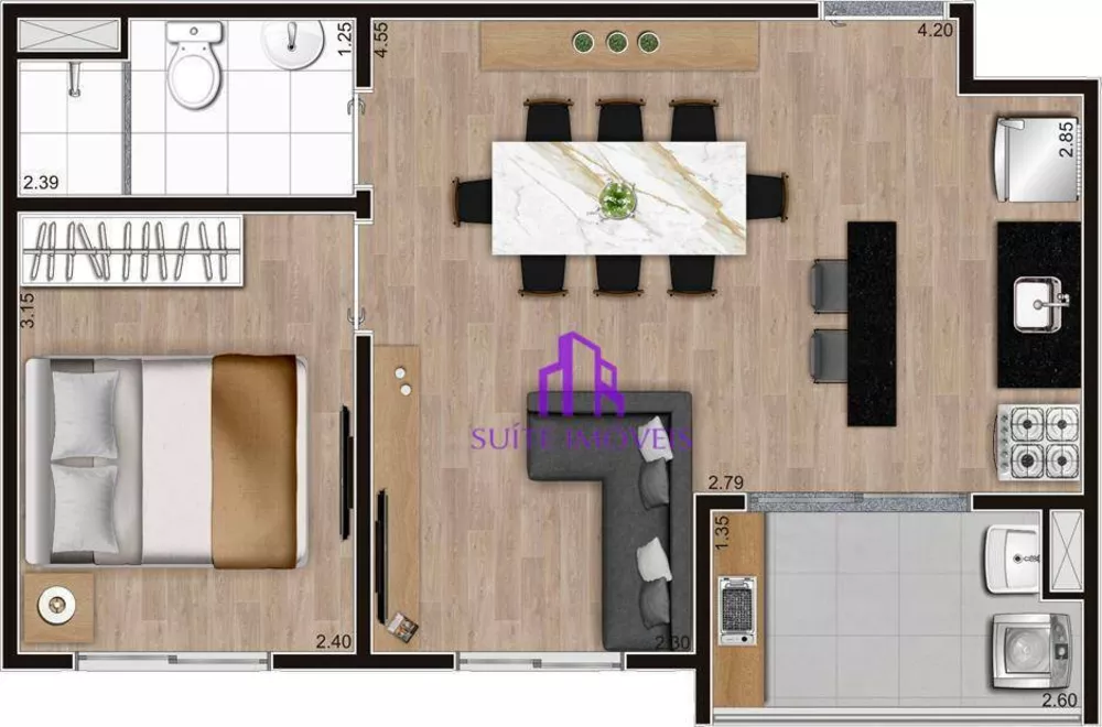 Apartamento, 2 quartos, 41 m² - Foto 7