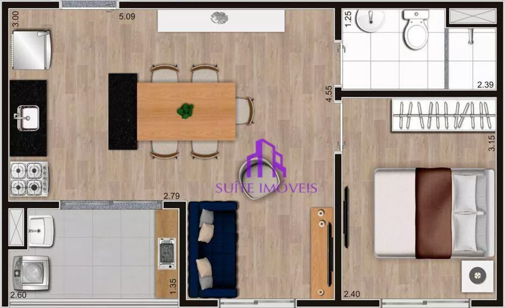 Apartamento, 2 quartos, 41 m² - Foto 5