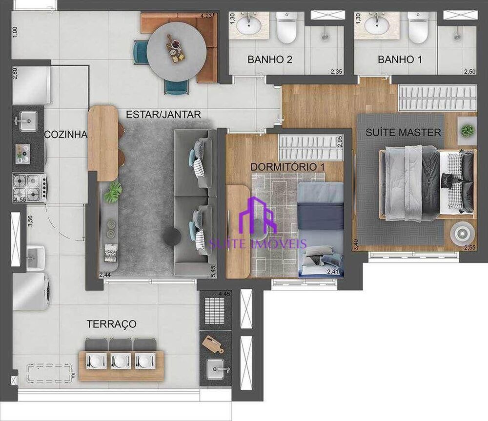 Apartamento, 2 quartos, 66 m² - Foto 36