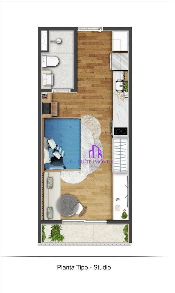 Kitnet-Studio, 25 m² - Foto 4