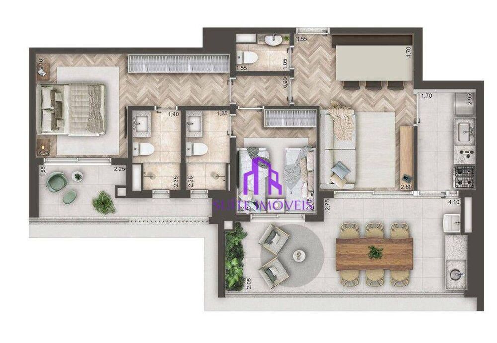 Apartamento, 3 quartos, 141 m² - Foto 23