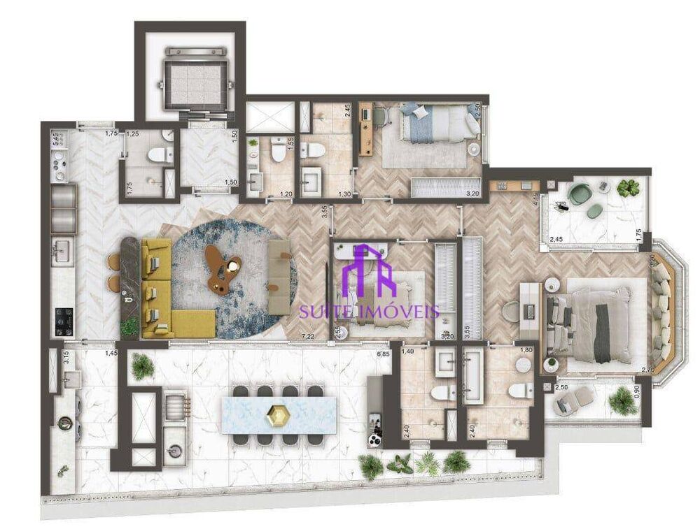 Apartamento, 3 quartos, 141 m² - Foto 19