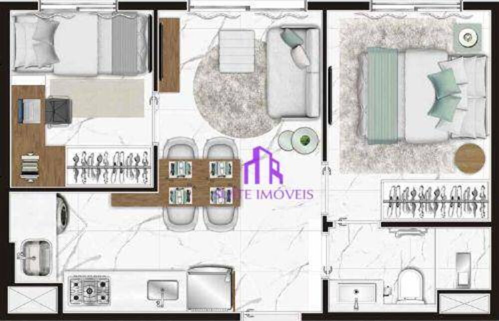 Apartamento, 2 quartos, 34 m² - Foto 3