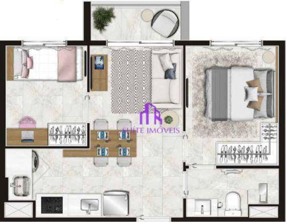 Apartamento, 2 quartos, 34 m² - Foto 1