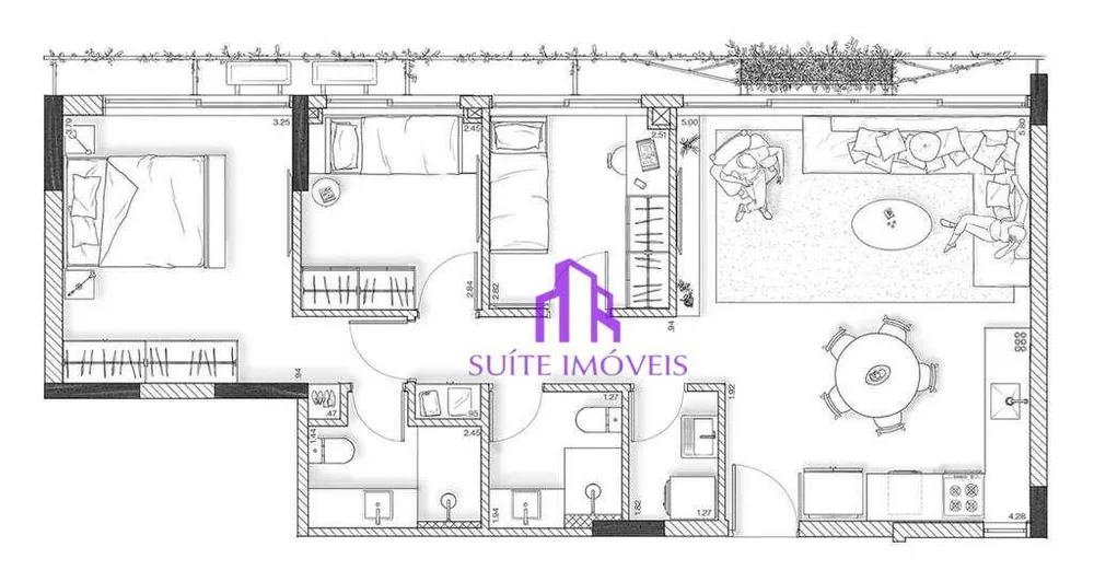 Apartamento, 2 quartos, 66 m² - Foto 2