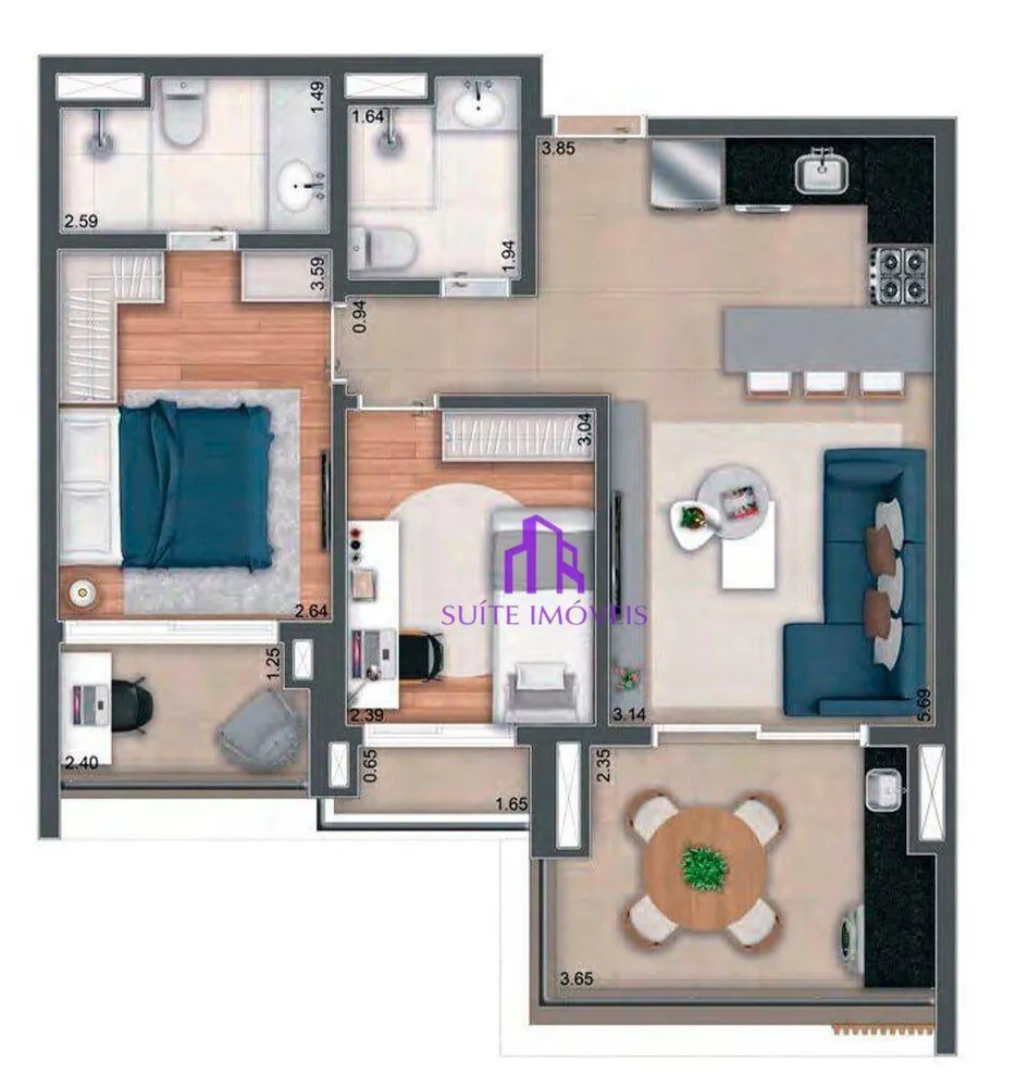 Apartamento, 3 quartos, 94 m² - Foto 4