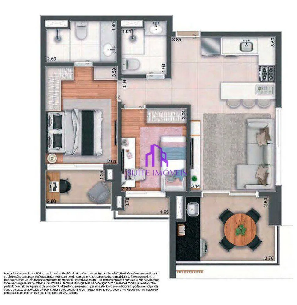 Apartamento, 3 quartos, 94 m² - Foto 1