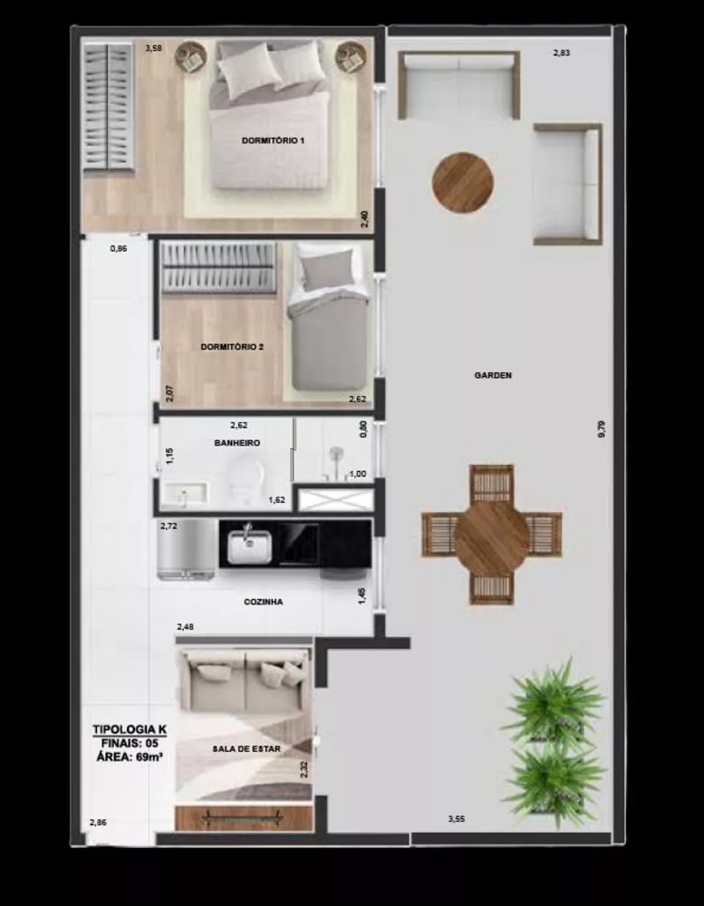 Apartamento à venda com 1 quarto, 30m² - Foto 14