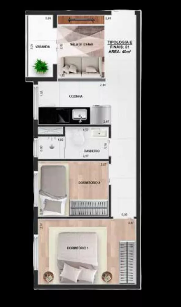 Apartamento à venda com 1 quarto, 30m² - Foto 16