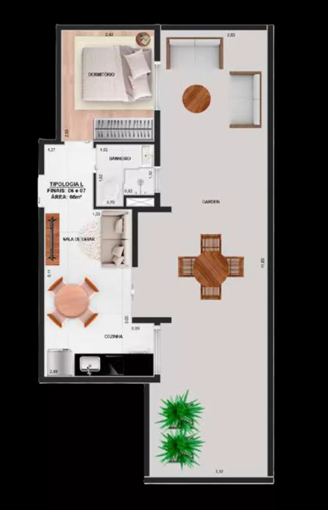 Apartamento à venda com 1 quarto, 30m² - Foto 11