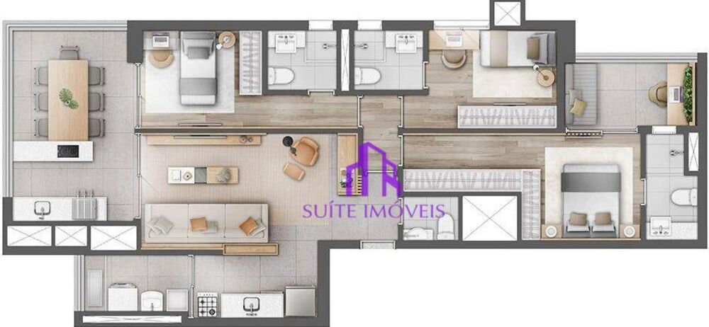 Apartamento, 2 quartos, 98 m² - Foto 2