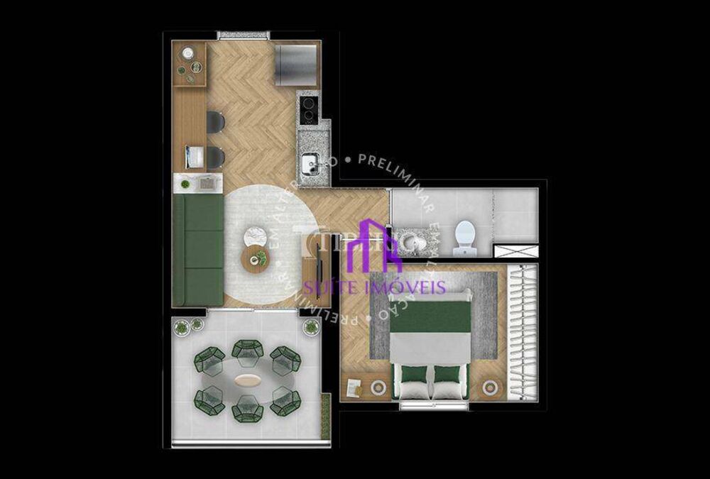 Apartamento, 1 quarto, 33 m² - Foto 10
