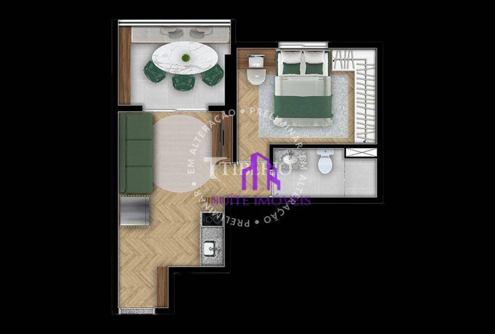Apartamento, 1 quarto, 33 m² - Foto 6
