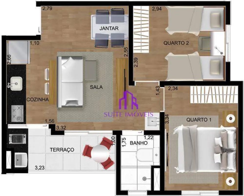 Apartamento, 2 quartos, 41 m² - Foto 1