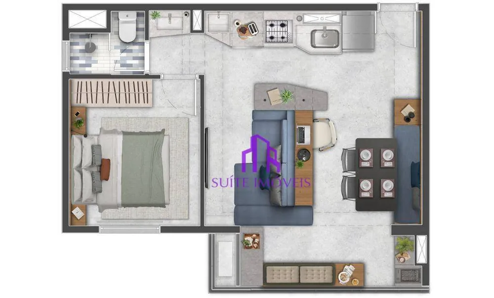 Apartamento, 2 quartos, 37 m² - Foto 2