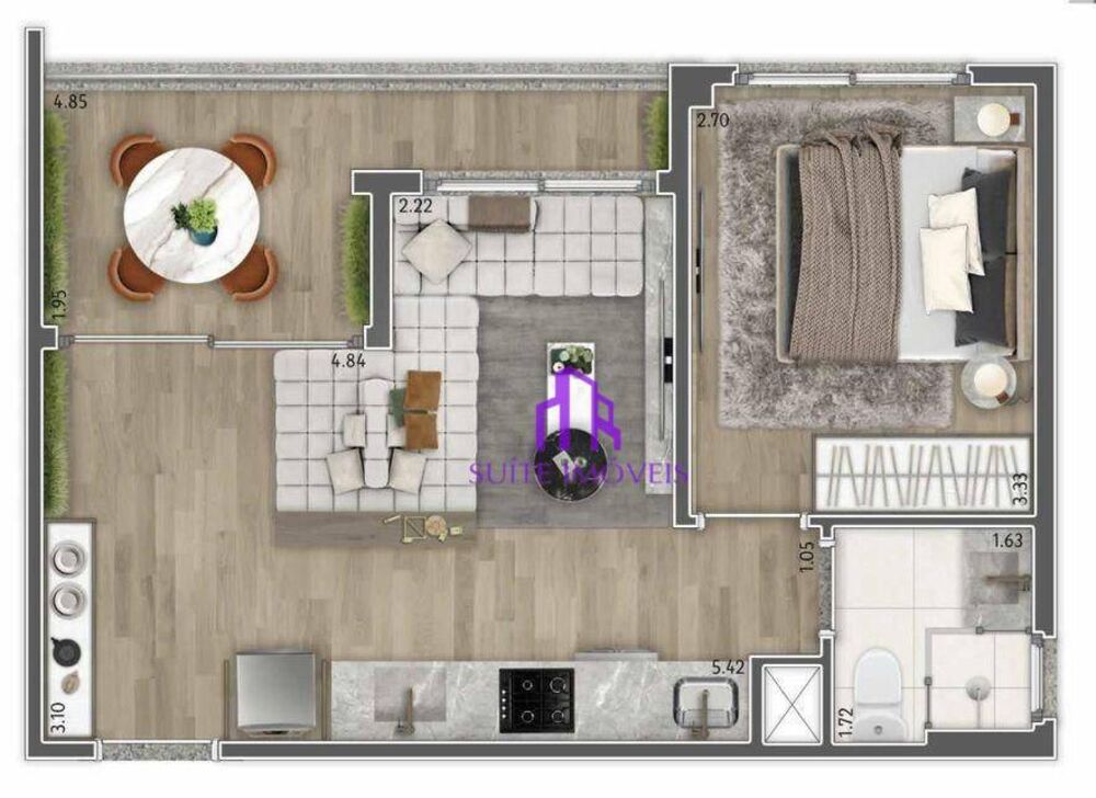 Apartamento, 2 quartos, 38 m² - Foto 5