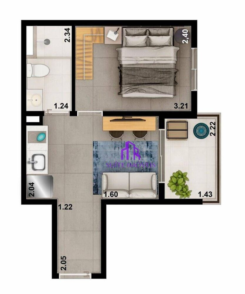 Kitnet-Studio, 20 m² - Foto 14
